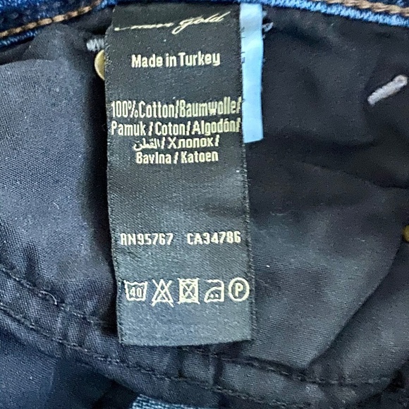 Mavi Gold Emma Slim Boyfriend Jeans Mid Rise Dark Wash Size 27 - Picture 5 of 12